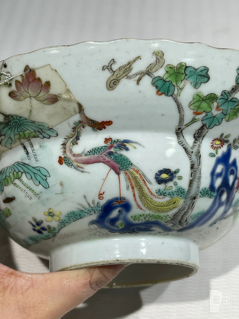 清代 粉彩杯、碗一组十三件 - 图12